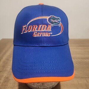 University Of FLORIDA GATORS EMBROIDERED LOGO StrapBACK CAP HAT Blue Orange